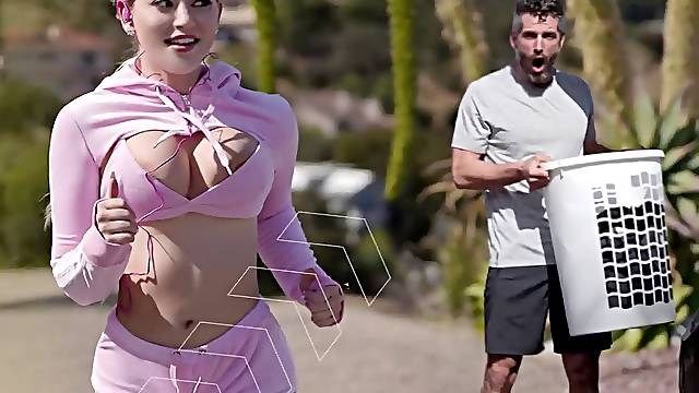 Observandola, Pantaloncitos, Con Pantalones Puestos, Mirar Porno