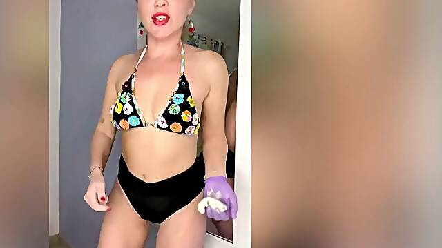 Self Depilation Of luxurious legs And cool Hands By Mistress SugarNadya