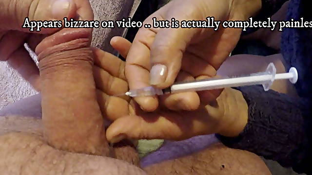 Alprostadil penis injection by wife &amp; Cum