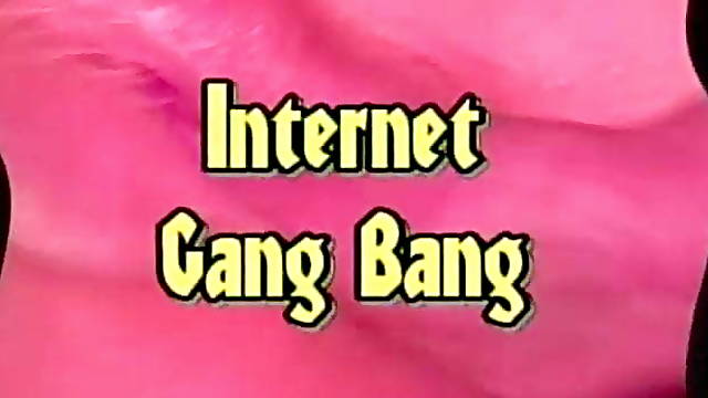 Hot Blonde in Gangbang