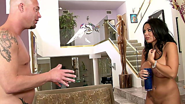 Latina cougar Sienna West gets her incredible huge knockers jizzed