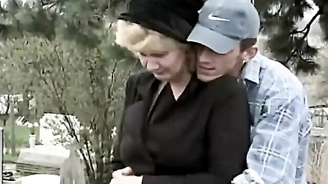 Hairy pussy gets young dick