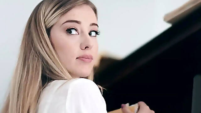 Adult Time - Lesbian Intern Haley Reed Seduces Boss Kenzie Taylor for Office Pussy Licking Session!