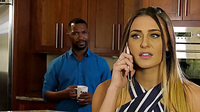 Out of the Clan - Hot Ella Reese Gets Her Wet Pussy Fuck by Her Black Stepdad