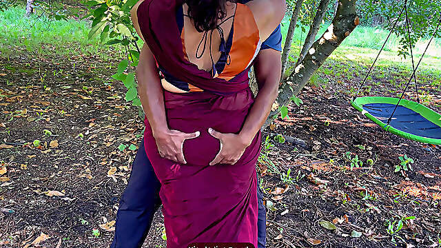 Face fucking my Best Friends Wife. Cheating Saree Sex in Outdoor. Deepthroat Milf