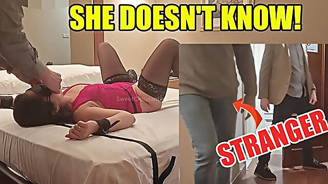 Husbands Surprise Gift: Blindfolded French Wife Left Alone with a Strange - Catrine Croissant