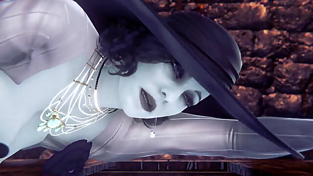 Alcina Dimitrescu Takes Anal Beads Dildo up Her Ass - Resident Evil Village Porn Parody