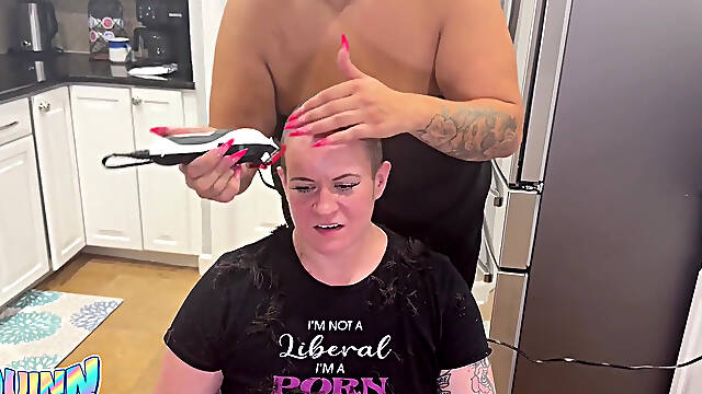 Shaving Quinns Head