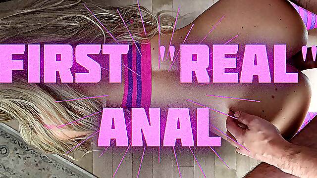 First Real Anal (painal) Fucking Kali Grace's Amateur Ass