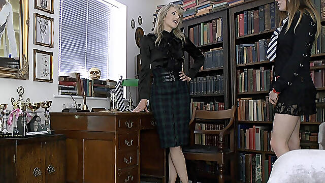 Samantha Has to Be Caned by Headmistress
