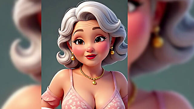 Topless Granny Animation