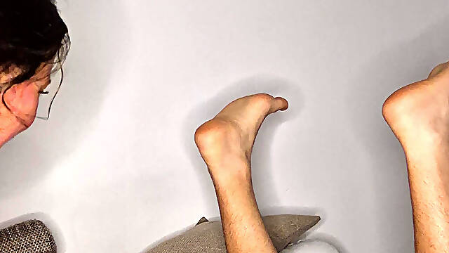 Prostate Massage Fucking His Ass Pouring Milk Into His Ass