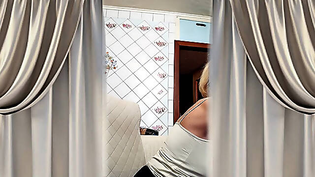 Hot Housewife Lukerya in the Kitchen