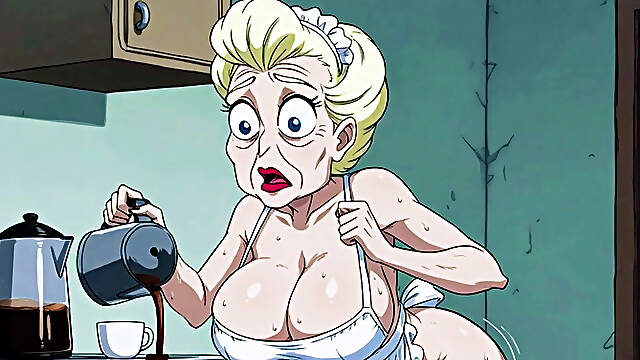 Ai Matures in Kitchens with Big Tits