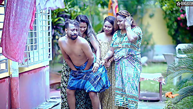 Three Horny Bhabhi Fucked by an Indian Dudhwala When Their Husband Not at Home ( Full Hindi Movie )