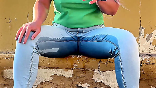Peeing My Jeans While Walking Outside
