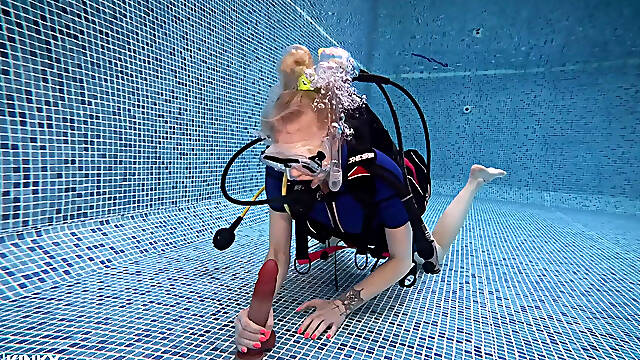 Underwater Scuba Foot Job