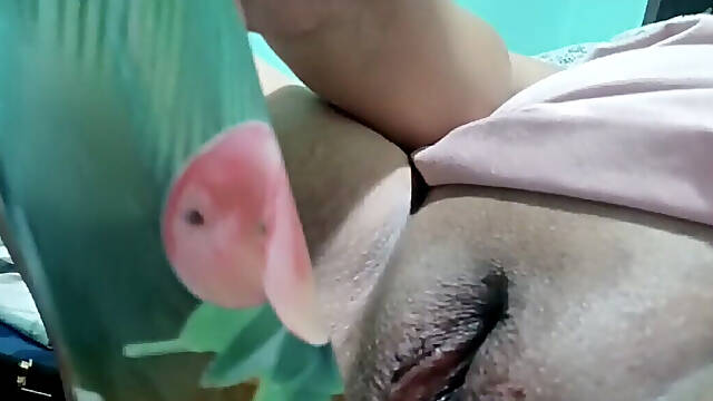 Stretching My Filipina Pussy & Having Funny Doing It