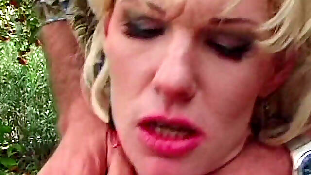 Busty Blonde MILF Worships His Throbbing Cock