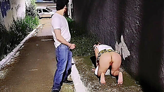 89-Year-Old Grandma Having Sex in the Car with Her Naughty Grandson