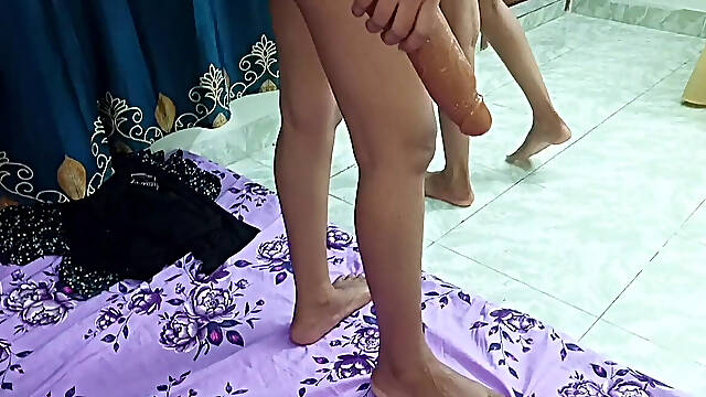 Three female friends have sex with a male friend together.With Roleplay & Dirty talking.