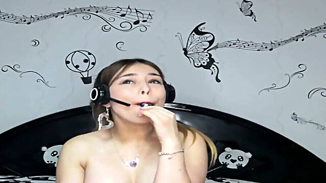 Swallowing, Playing and Putting a Condom Full of Blueberries