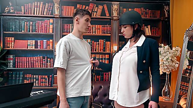 Stracy Stone is a fat milf with huge natural tits who loves costumes.